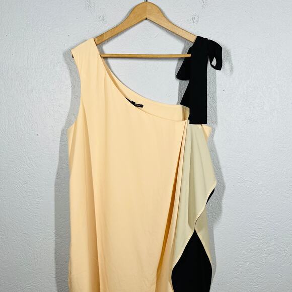 Victoria's Secret Draped Halter Dress Formal Toga Ribbon Tie Black Pink - 14 - Picture 3 of 6